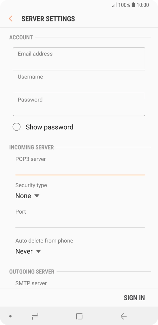Press the drop down list below 