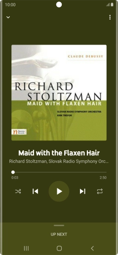 Press arrow right to go to the next audio file.