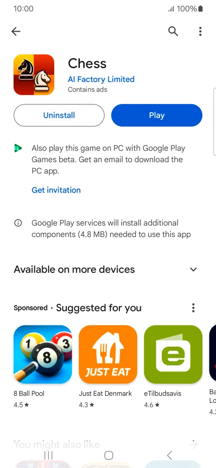 Press the Home key to return to the home screen.