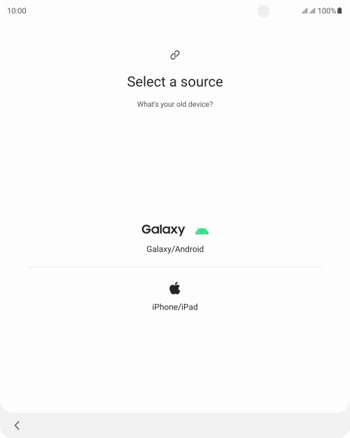 Press the required setting and follow the instructions on the screen to transfer the content from another phone.