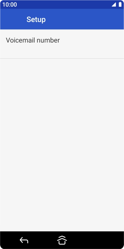 Press Voicemail number.