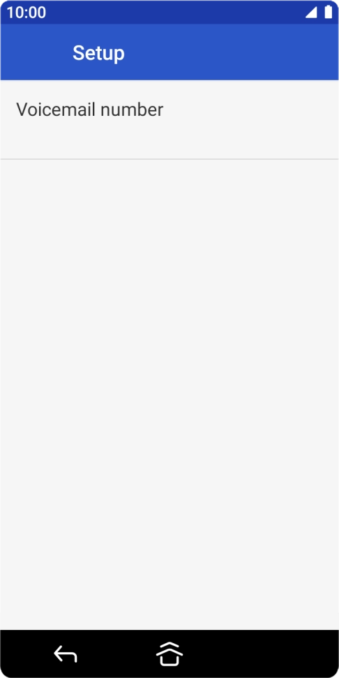 Press Voicemail number.