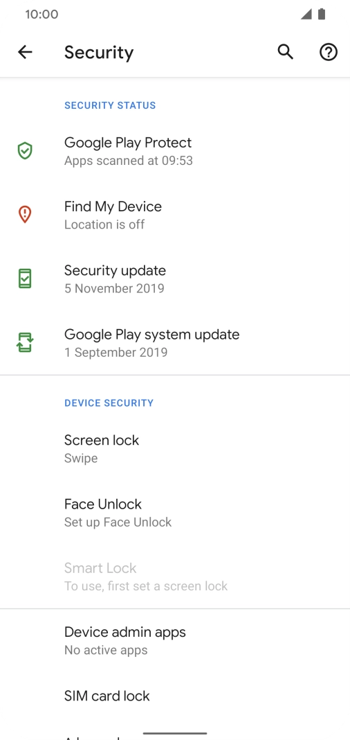 Press SIM card lock.