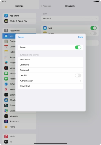 Press Authentication.