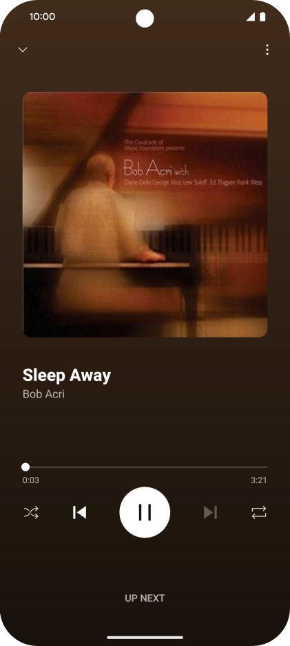 Press arrow right to go to the next audio file.