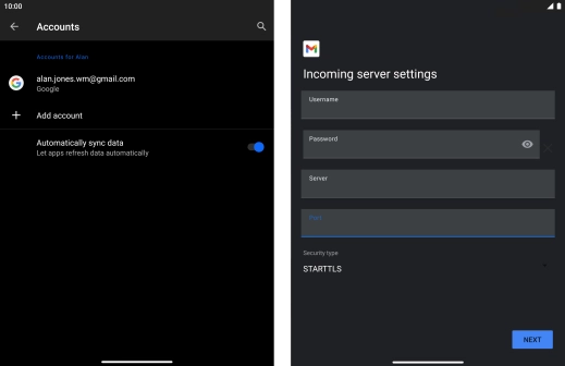 Press the drop down list below 