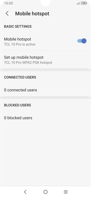 Press the Home key to return to the home screen.