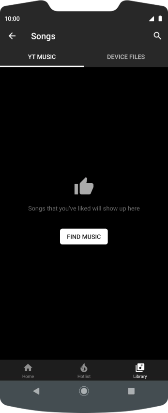Press DEVICE FILES and go to the required audio file.