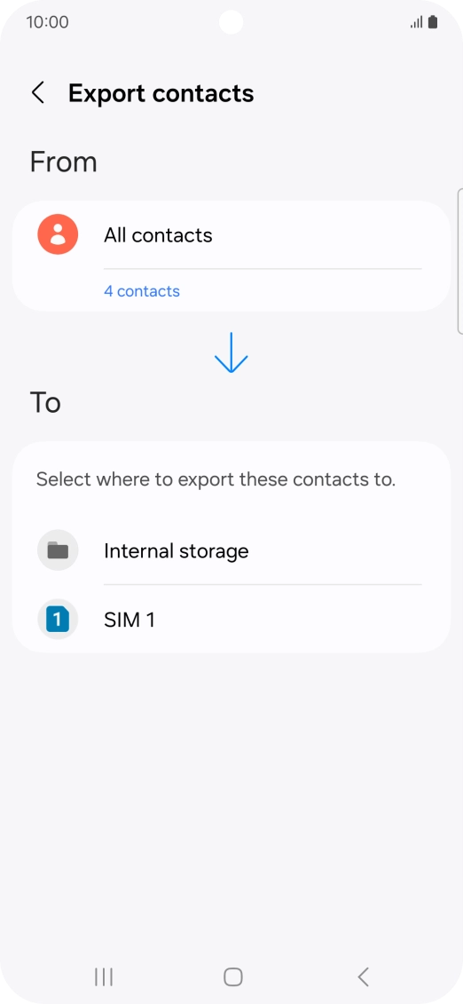 Press the name of the SIM.