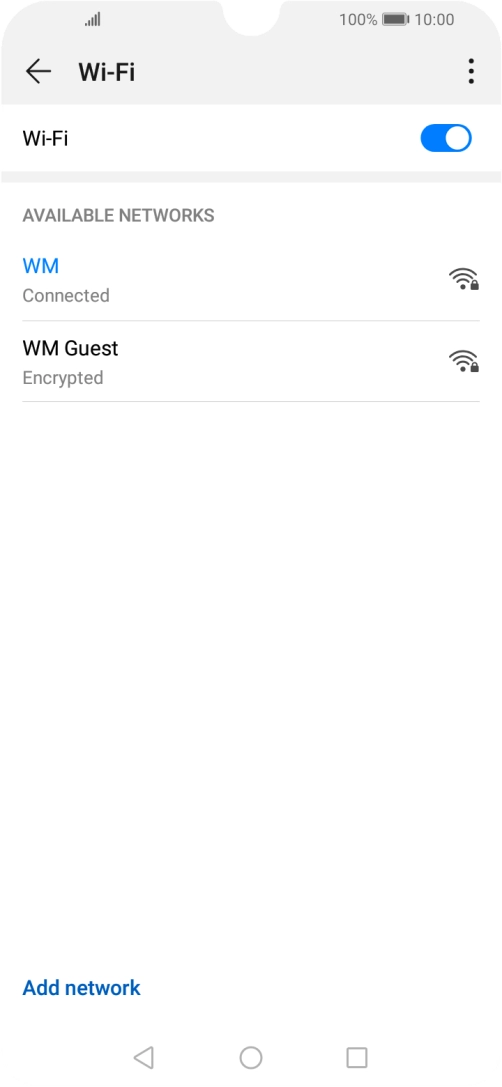 Press the Home key to return to the home screen.
