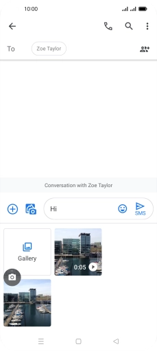 Press Gallery and go to the required folder.