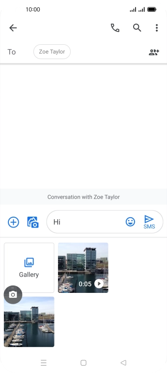 Press Gallery and go to the required folder.