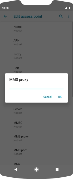 Key in 149.254.201.135 and press OK.