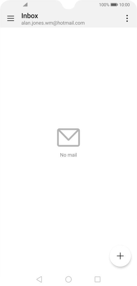If this screen is displayed, you email account has been recognised and set up automatically. Follow the instructions on the screen to key in more information and finish setting up your phone.