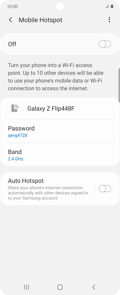 Press the menu icon.