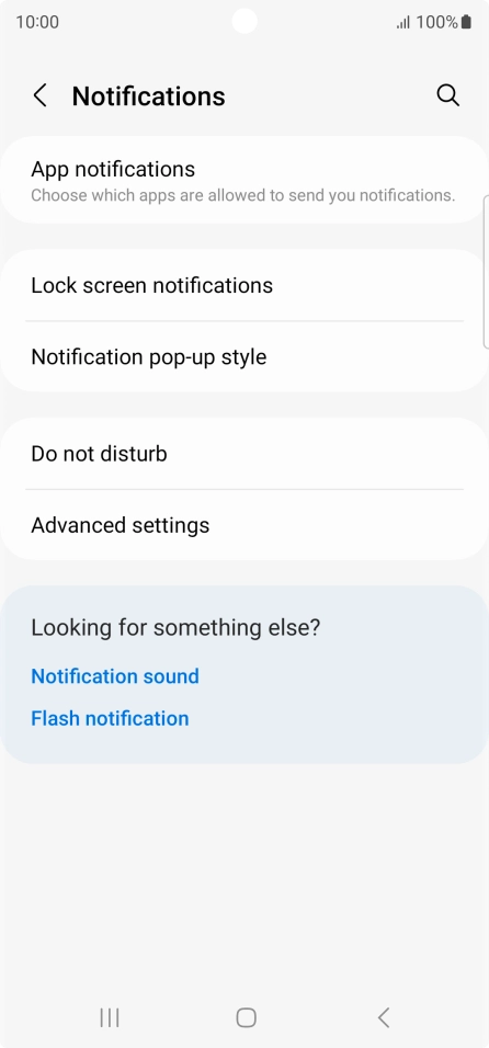 Press App notifications.