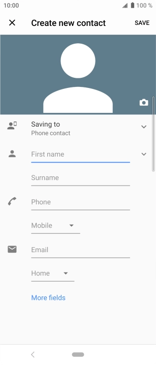 Press the address book drop down list.