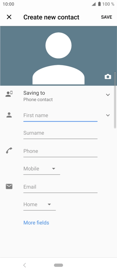 Press the address book drop down list.
