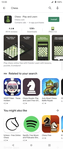 Press the required app.