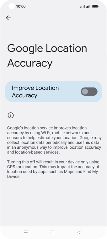 If you press the indicator next to 