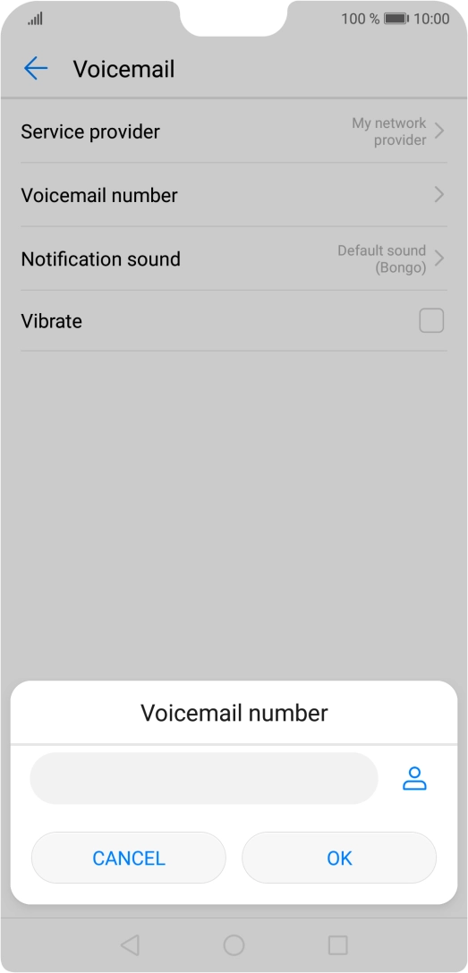 Key in +447953222222 and press OK.