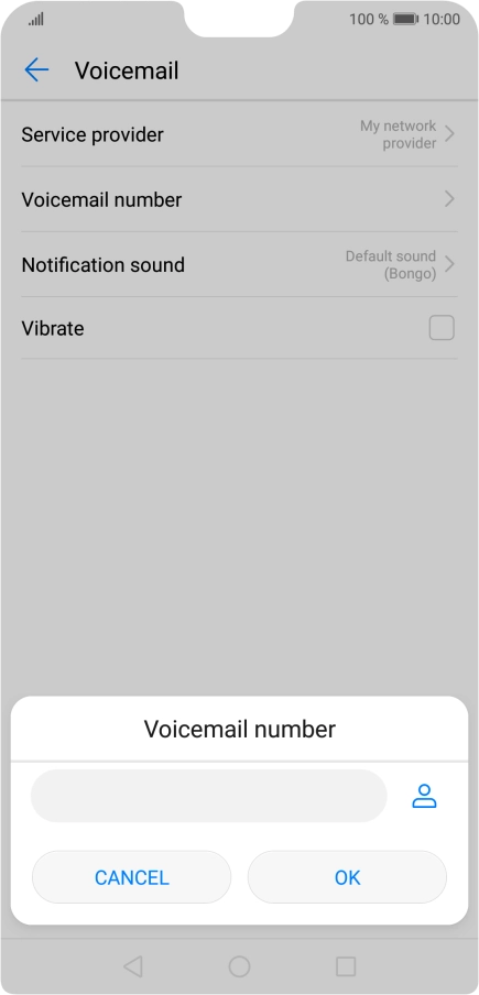 Key in +447953222222 and press OK.