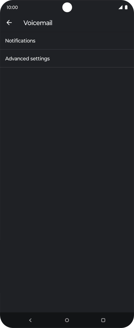 Press Advanced settings.