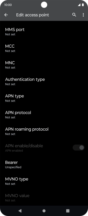 Press MMS port.