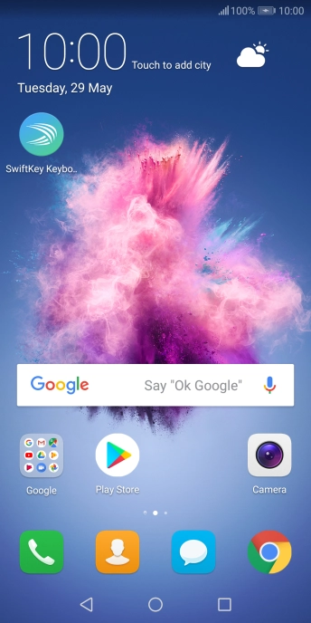 When the battery charging icon is displayed, the battery is charging.