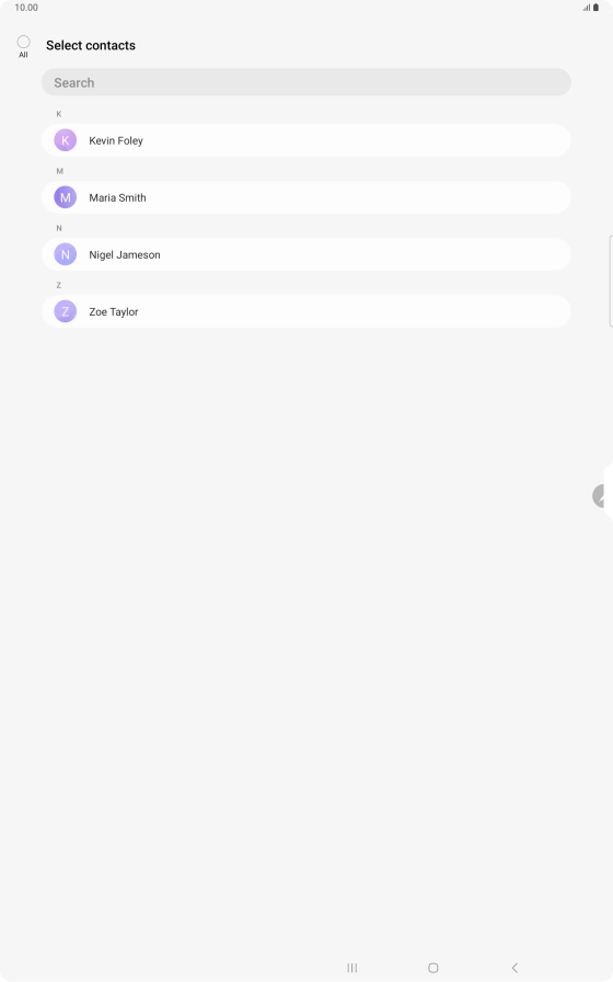 Press the field above 