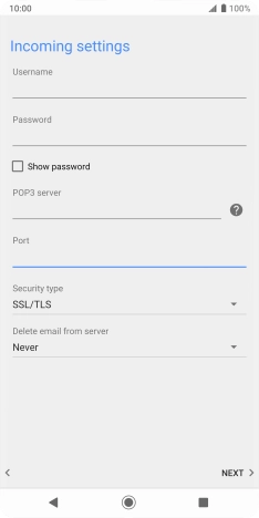 Press the drop down list below 