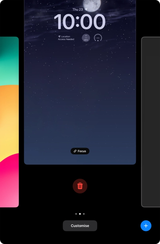 Press the delete icon.
