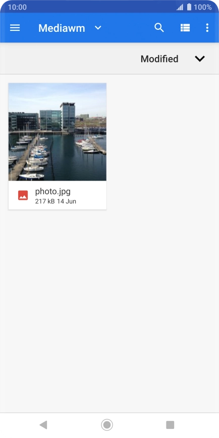 Press the required file.