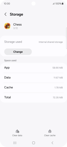 Press Clear cache.