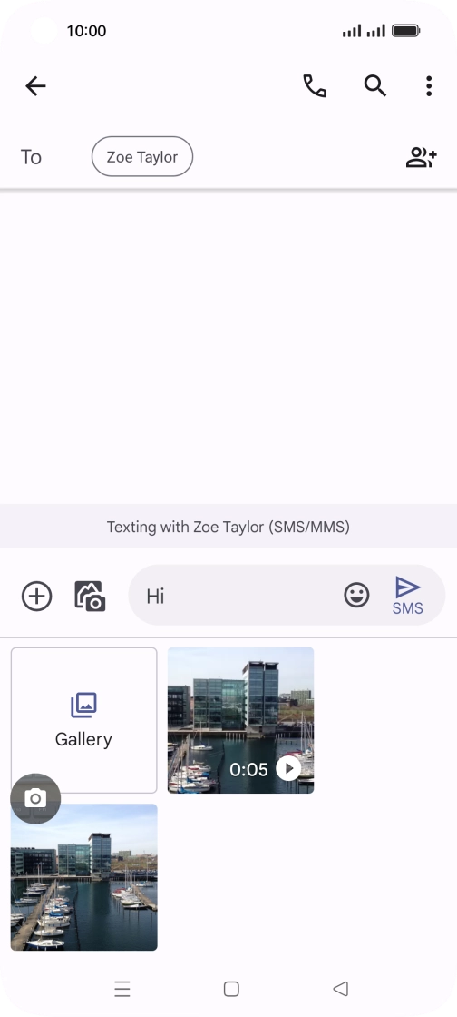 Press Gallery and go to the required folder.