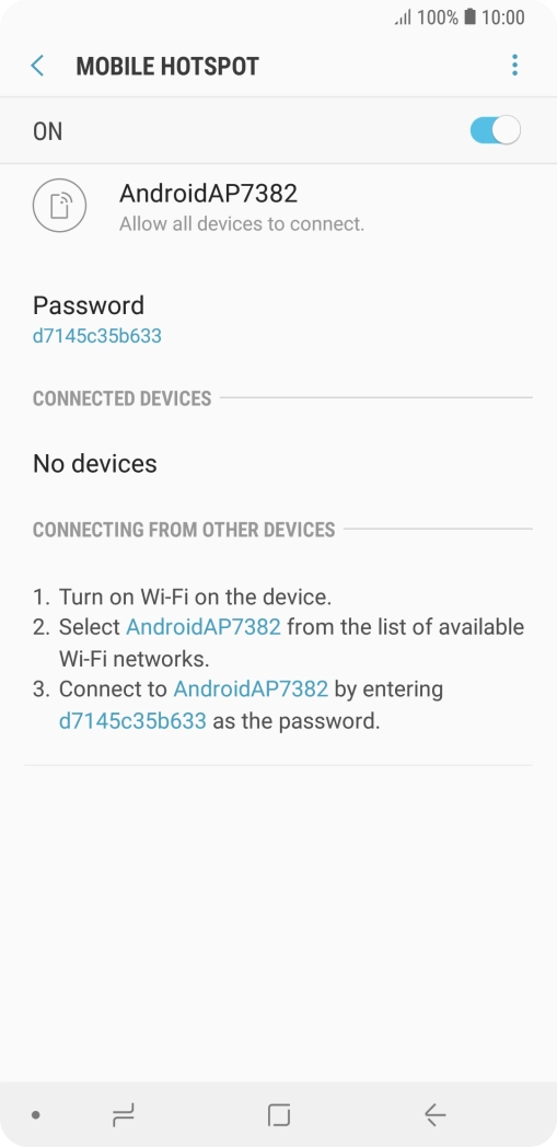 Press the Home key to return to the home screen.