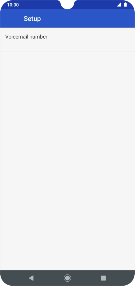 Press Voicemail number.