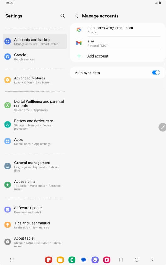Press the Home key to return to the home screen.