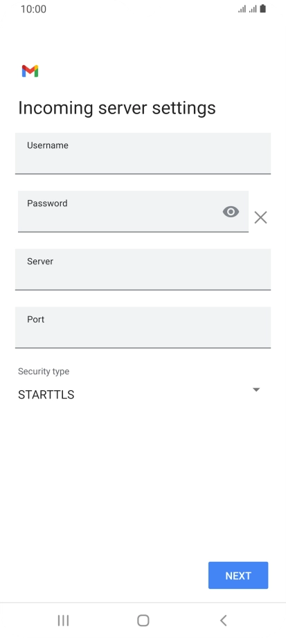 Press the field below 