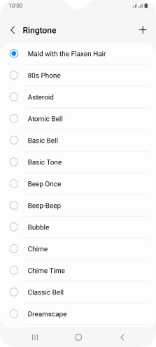 Press the Home key to return to the home screen.