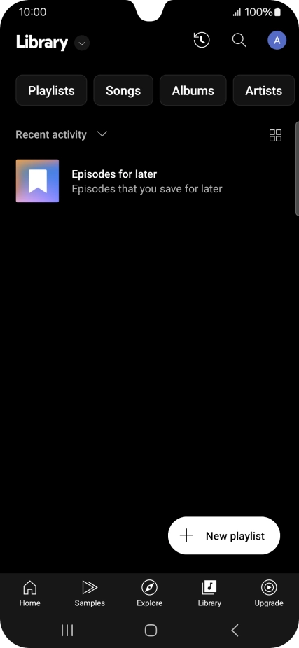 Press the drop down list.
