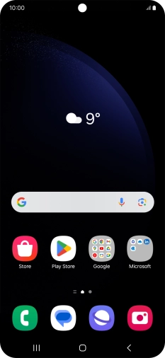 Slide two fingers downwards starting from the top of the screen.