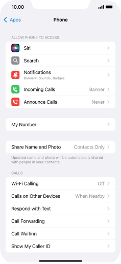 Press Wi-Fi Calling.