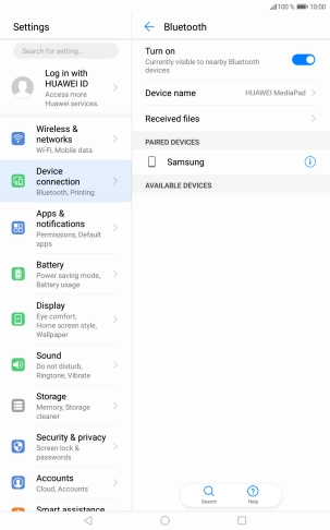 Press the Home key to return to the home screen.