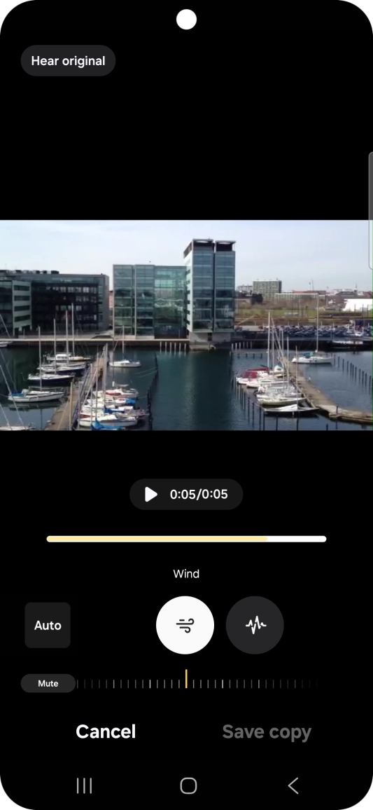 Press the required sound type.