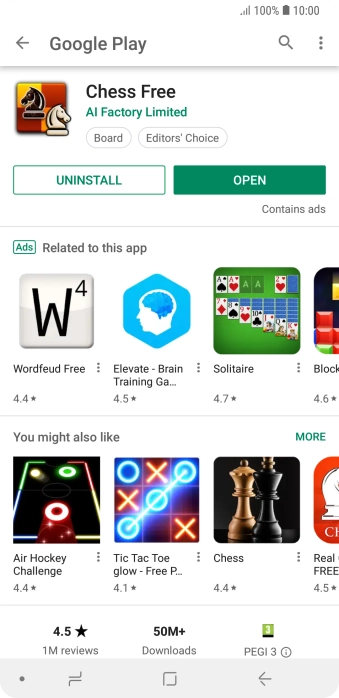 Press the Home key to return to the home screen.