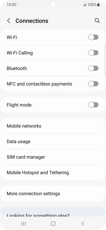 Press Bluetooth.