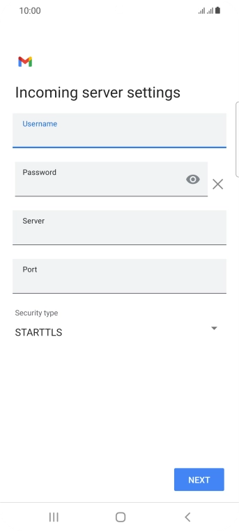 Press the field below 