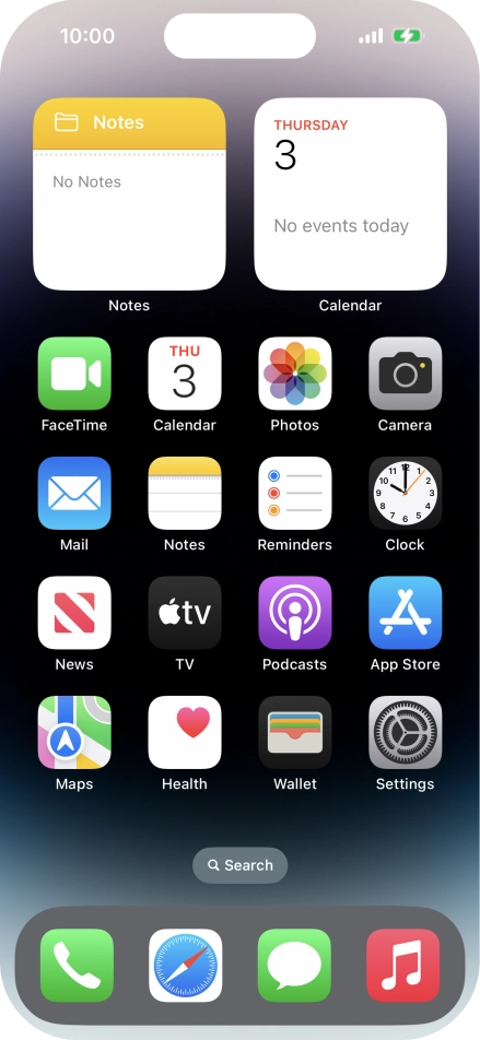 When the battery charging icon is displayed, charging is in progress.