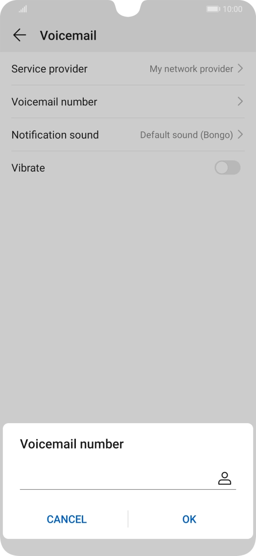 Key in +447953222222 and press OK.